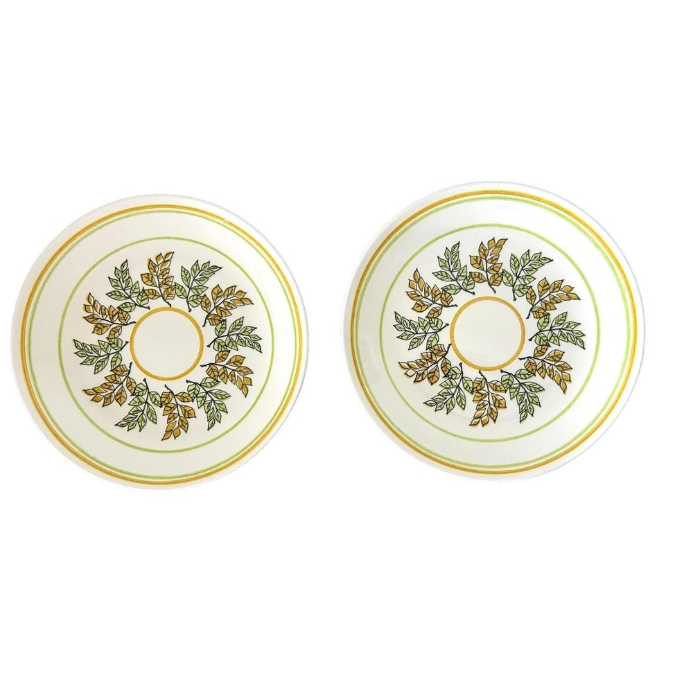 Mid Century Vintage Taylor Smith Taylor Ironstone Mint Dinner Plate Sets of 2